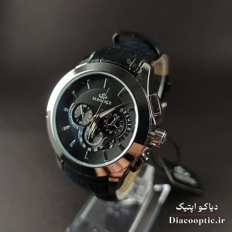 ساعت مچی ست برند الگانس مدل 1179 بند چرمی — تصویر ۲