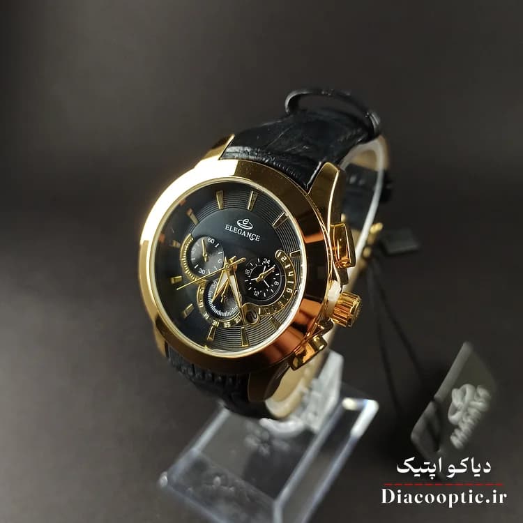 ساعت مچی ست برند الگانس مدل 1183 بند چرمی — تصویر ۲
