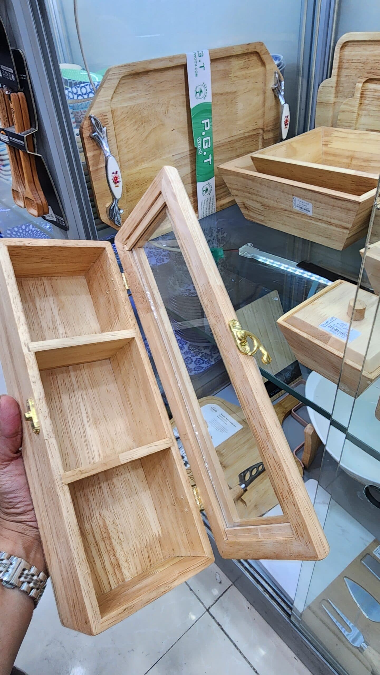 جعبه تی بگ چوبی — تصویر ۳
