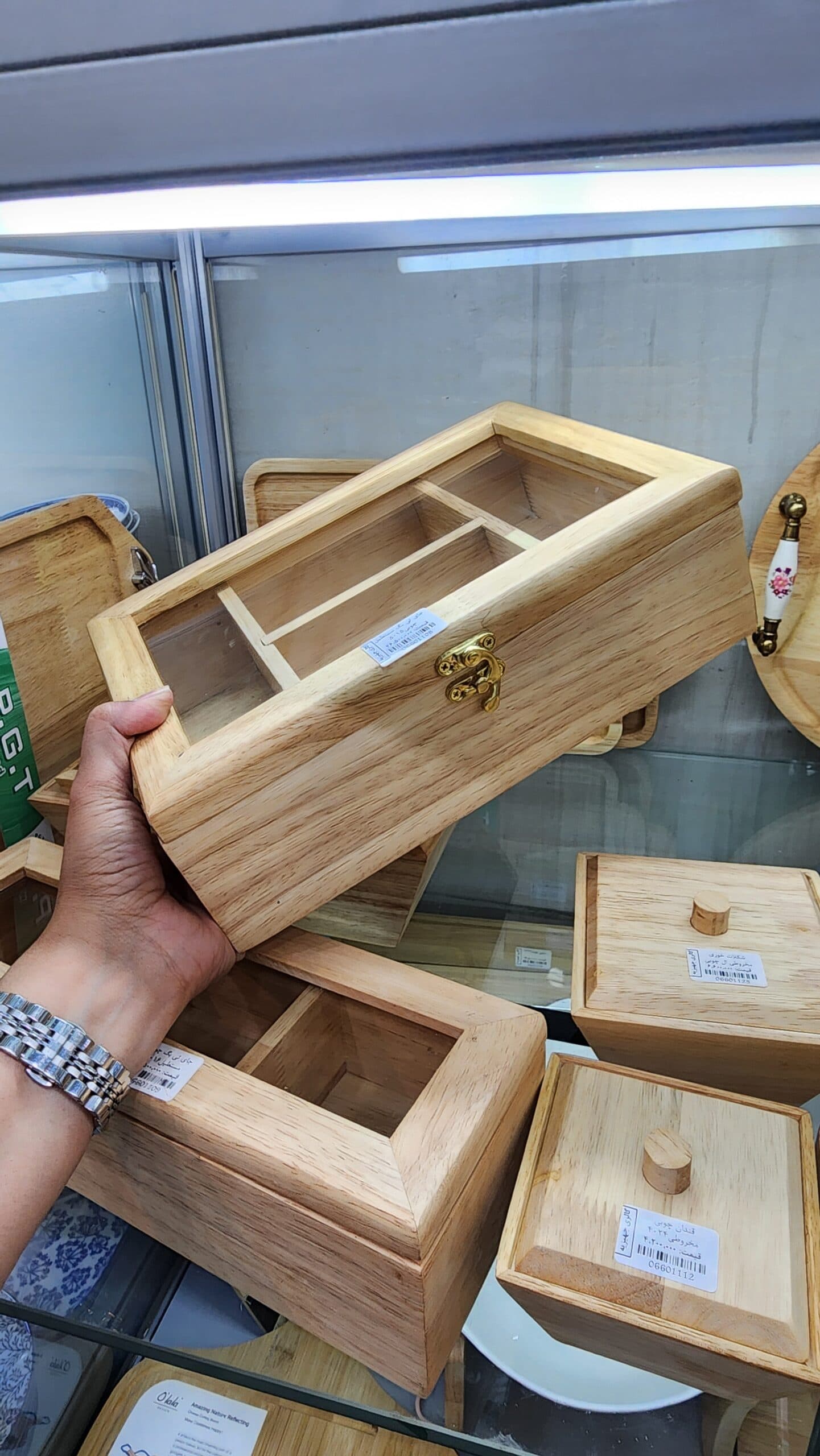 جعبه تی بگ چوبی — تصویر ۵