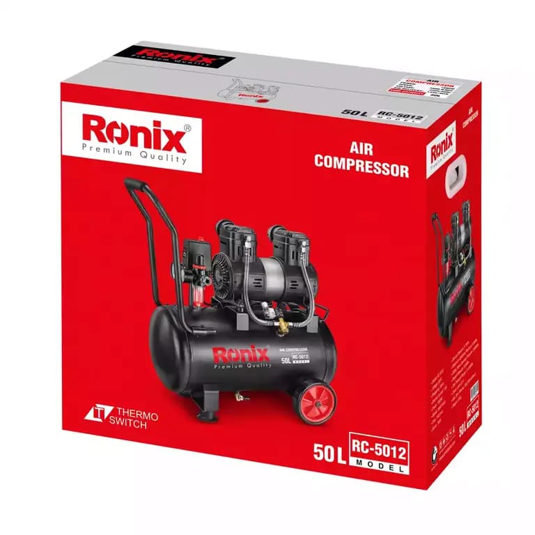 کمپرسور باد سایلنت رونیکس 50 لیتری مدل RC-5012 — تصویر ۴