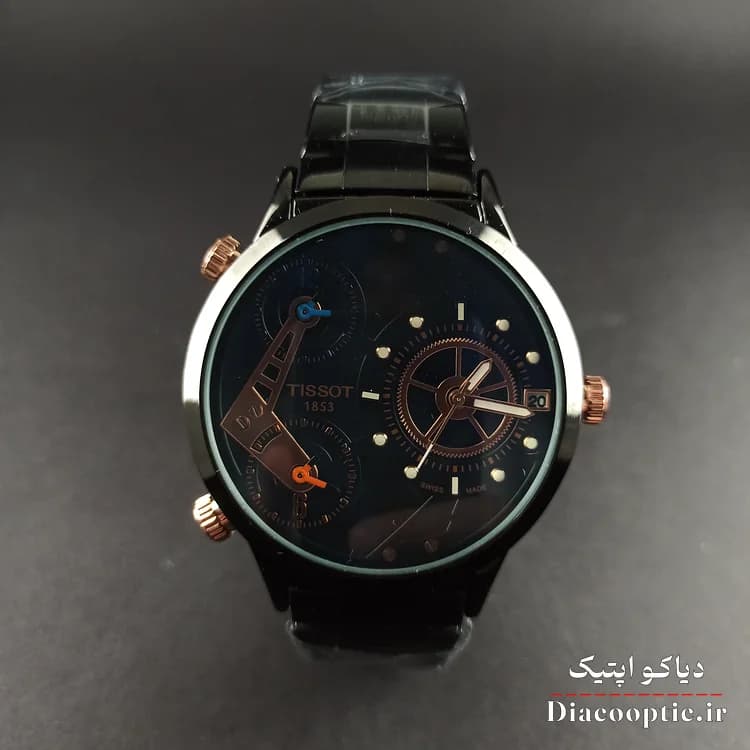ساعت مچی مردانه برند تیسوت سه موتور مدل Tis1146 استیل — تصویر ۲