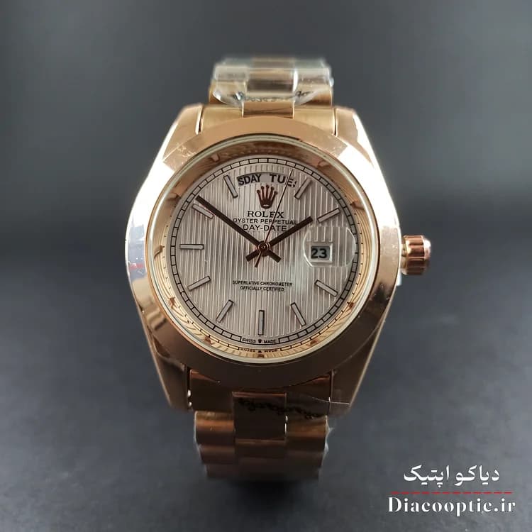 ساعت مچی مردانه برند رولکس مدل دیت جاست DO1156 استیل — تصویر ۲