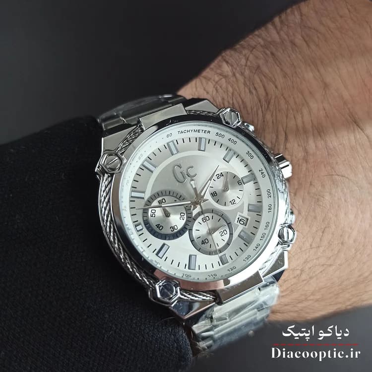 ساعت مچی مردانه برند Gc سه موتور مدل DO1160 استیل — تصویر ۶