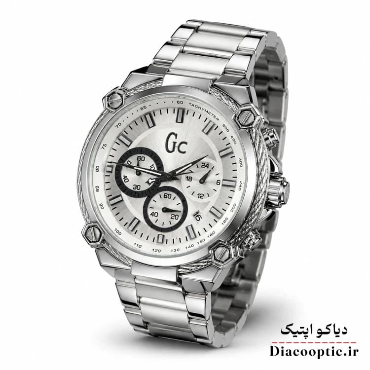 ساعت مچی مردانه برند Gc سه موتور مدل DO1160 استیل