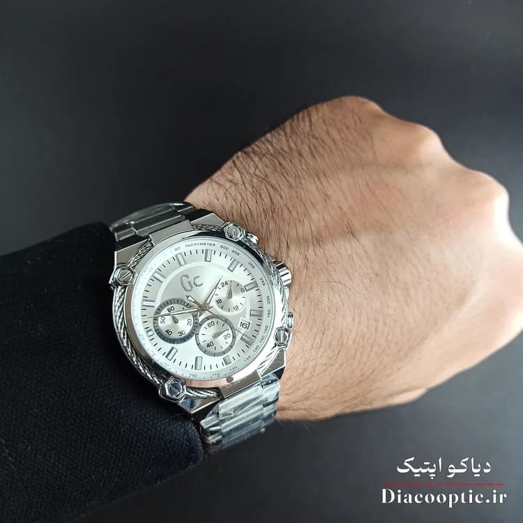 ساعت مچی مردانه برند Gc سه موتور مدل DO1160 استیل — تصویر ۵