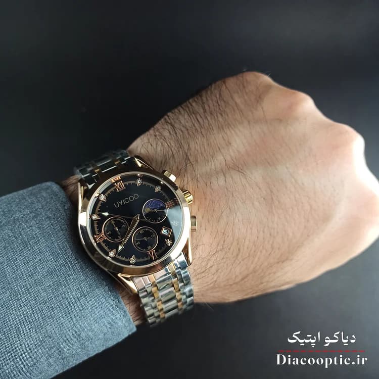 ساعت مچی مردانه برند Unicoo سه موتور مدل DO1169 استیل — تصویر ۵