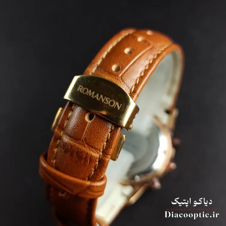 ساعت مچی زنانه موتور ژاپن برند رمانسون مدل DO1194 بند چرمی — تصویر ۵