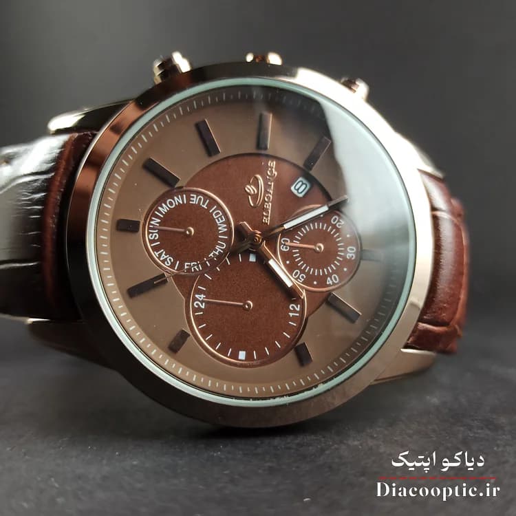 ساعت مچی مردانه موتور ژاپن برند الگانس مدل DO1197 بند چرمی — تصویر ۴