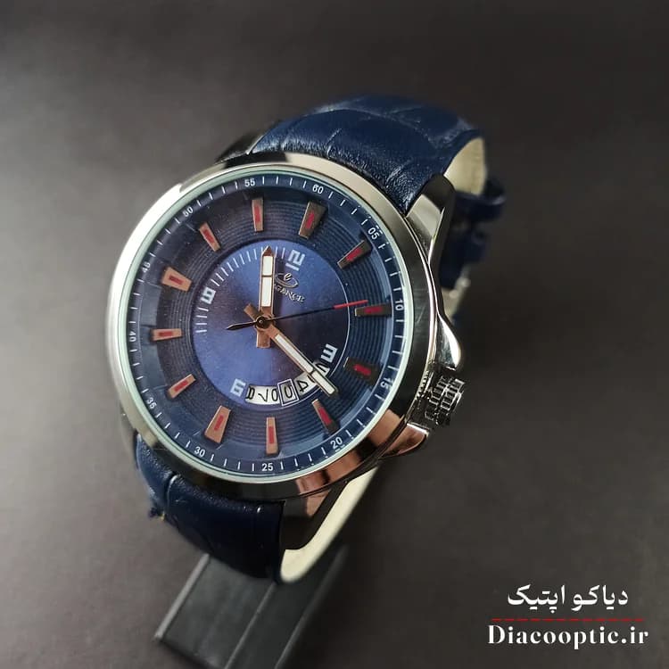 ساعت مچی مردانه موتور ژاپن برند الگانس مدل DO1201 بند چرمی — تصویر ۳