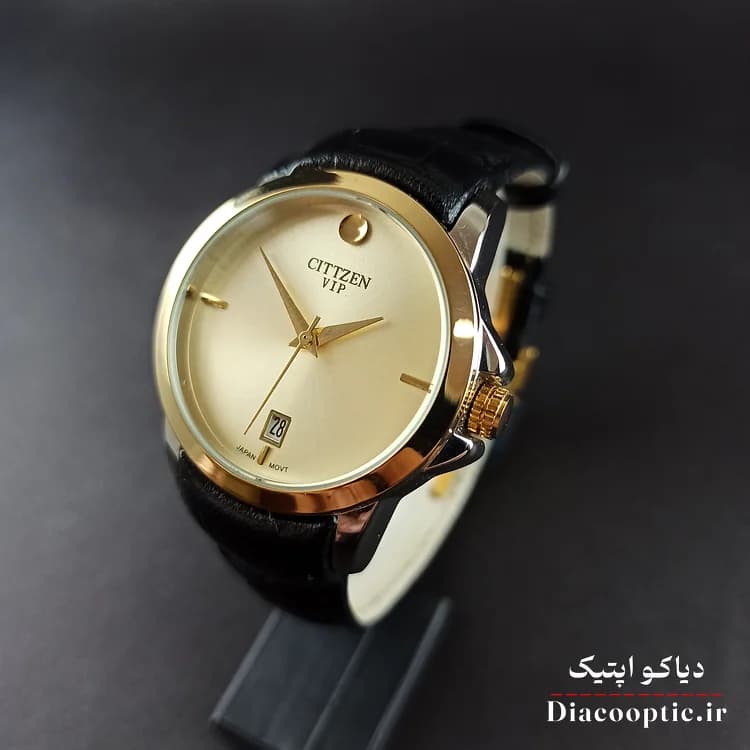 ساعت مچی زنانه موتور ژاپن برند سیتیزن مدل DO1206 بند چرمی — تصویر ۹