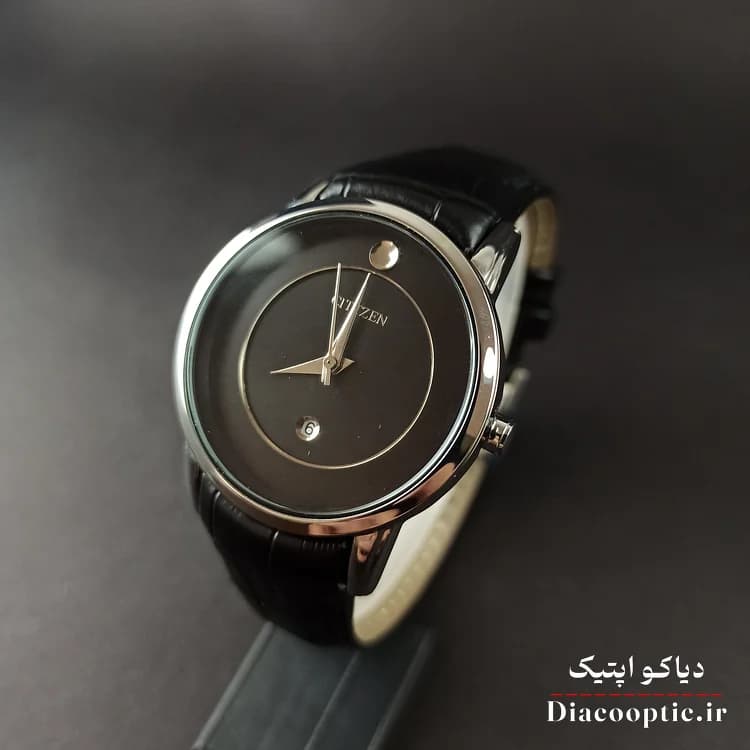 ساعت مچی زنانه موتور ژاپن برند سیتیزن مدل DO1207 بند چرمی — تصویر ۴