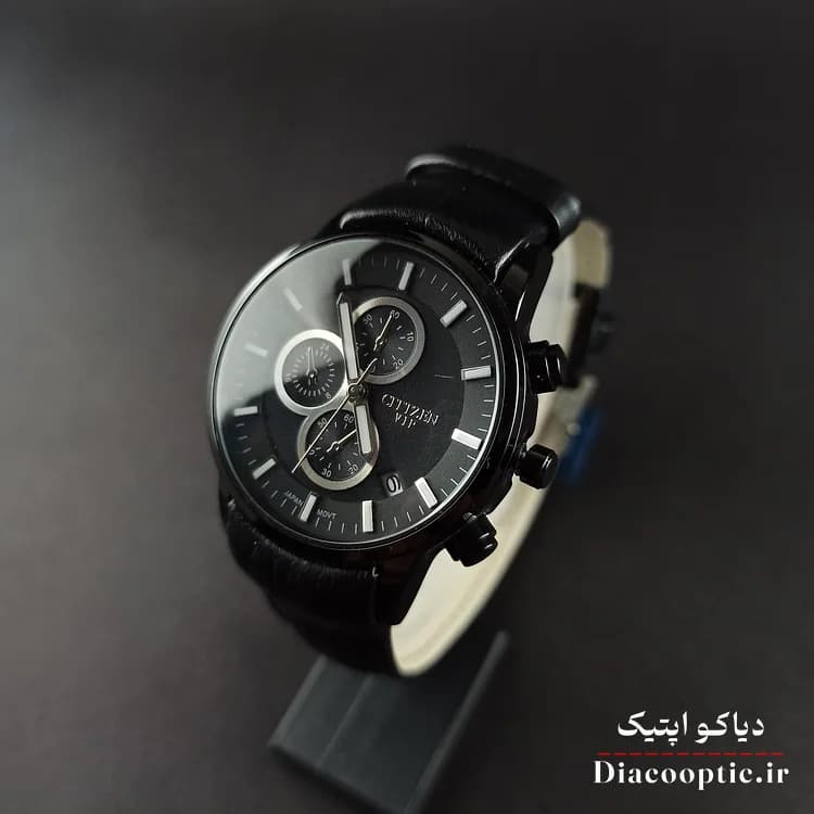 ساعت مچی زنانه موتور ژاپن برند سیتیزن مدل DO1216 بند چرمی — تصویر ۴