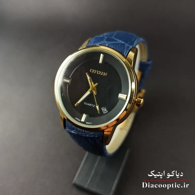 ساعت مچی زنانه موتور ژاپن برند سیتیزن مدل DO1217 بند چرمی — تصویر ۹