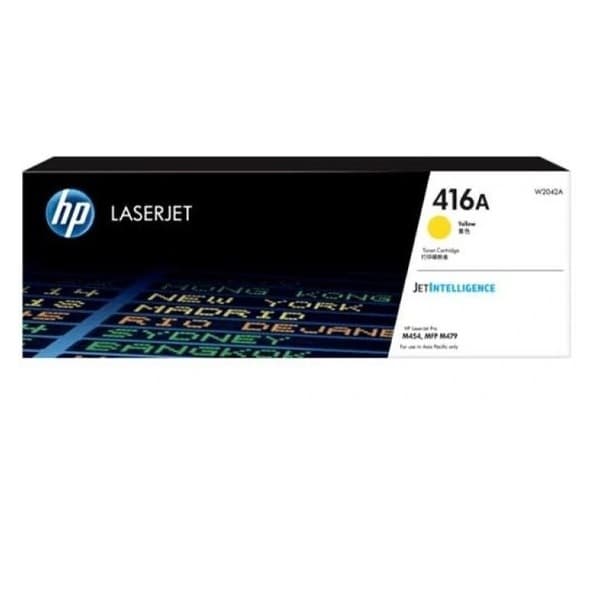 کارتریج اچ پی مدل HP416 رنگ زرد (چاپ 2100 صفحه تضمینی، درام کره ای، تونر تایوانی)