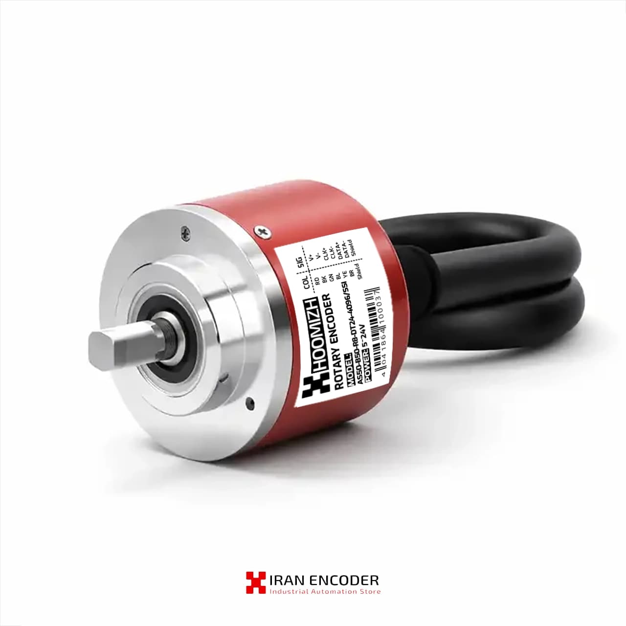 انکودر ابسولوت RS-485 سینگل ترن 14 بیت AS50-14BPR-RS485 هومیژ — تصویر ۲