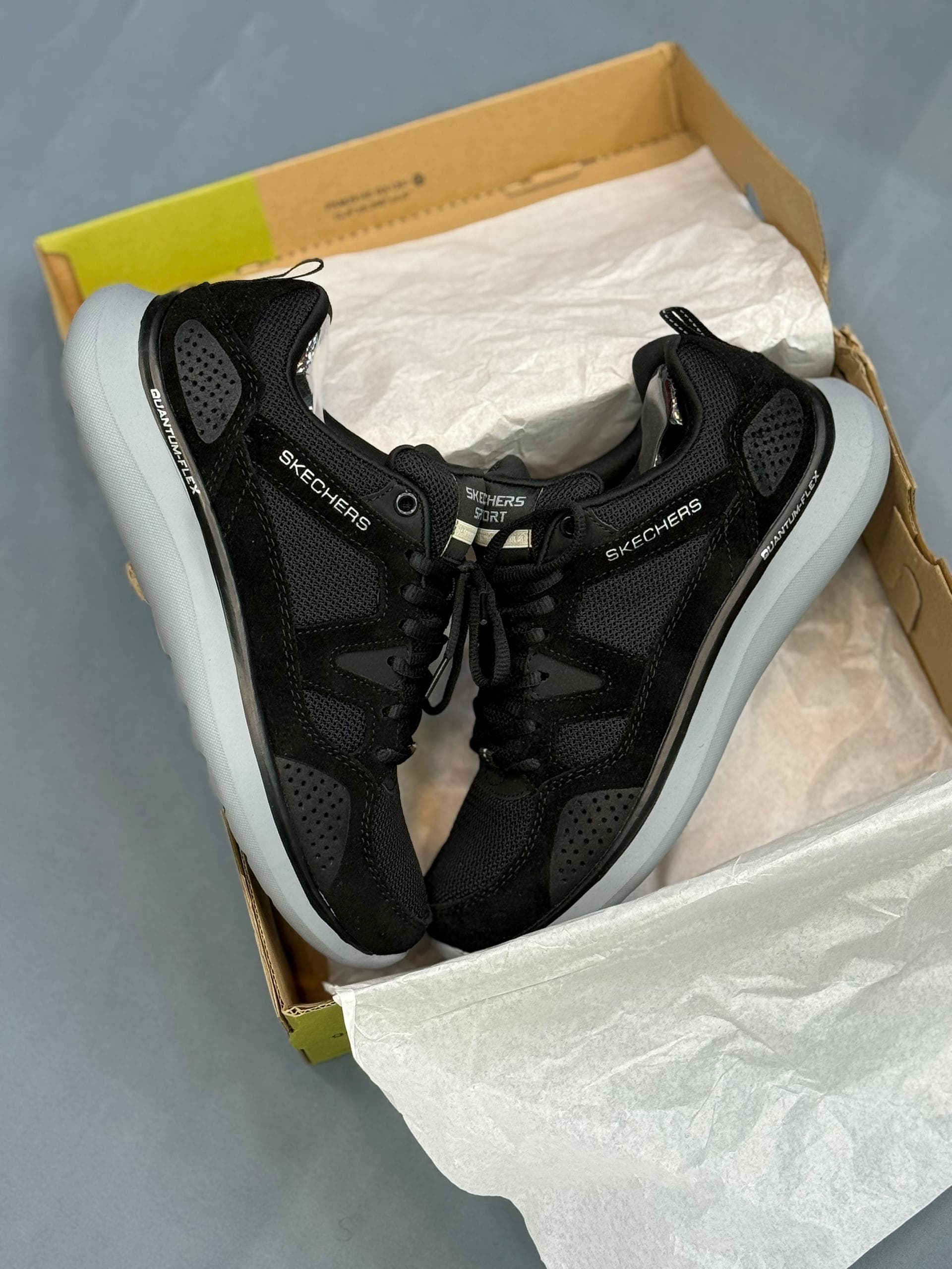 کتونی اسکیچرز کوانتوم فلکس مردانه رنگ مشکی| Skechers Quantum Flex — تصویر ۴