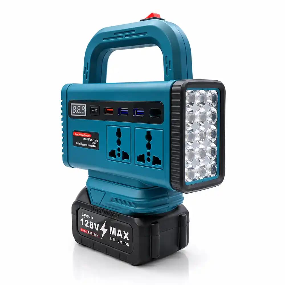 اینورتر شارژی چندکاره همراه با LED قابل حمل Lyxun-کدPRO1119