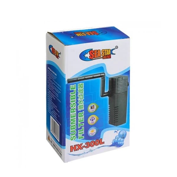 فیلتر تصفیه آب آکواریوم HX-300L، بازدهی 400 لیتر در ساعت، مناسب آب شیرین و پلنت، توان 5 وات