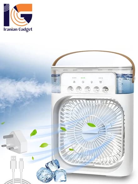 پنکه رومیزی برقی مدل مه پاش MINI COOLING FAN – کد 0420008 — تصویر ۳
