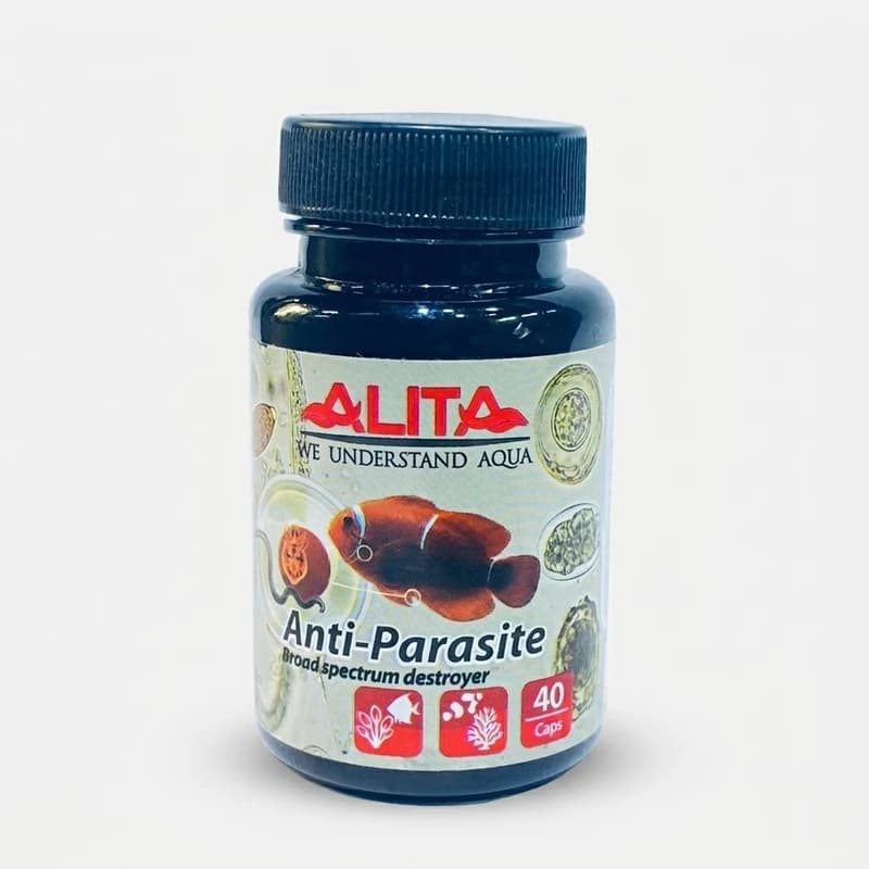 قرص ضدباکتری آبزیان آلیتا مدل Anti-Parasite بسته 40 عددی با عملکرد ضدانگل داخلی و پوستی