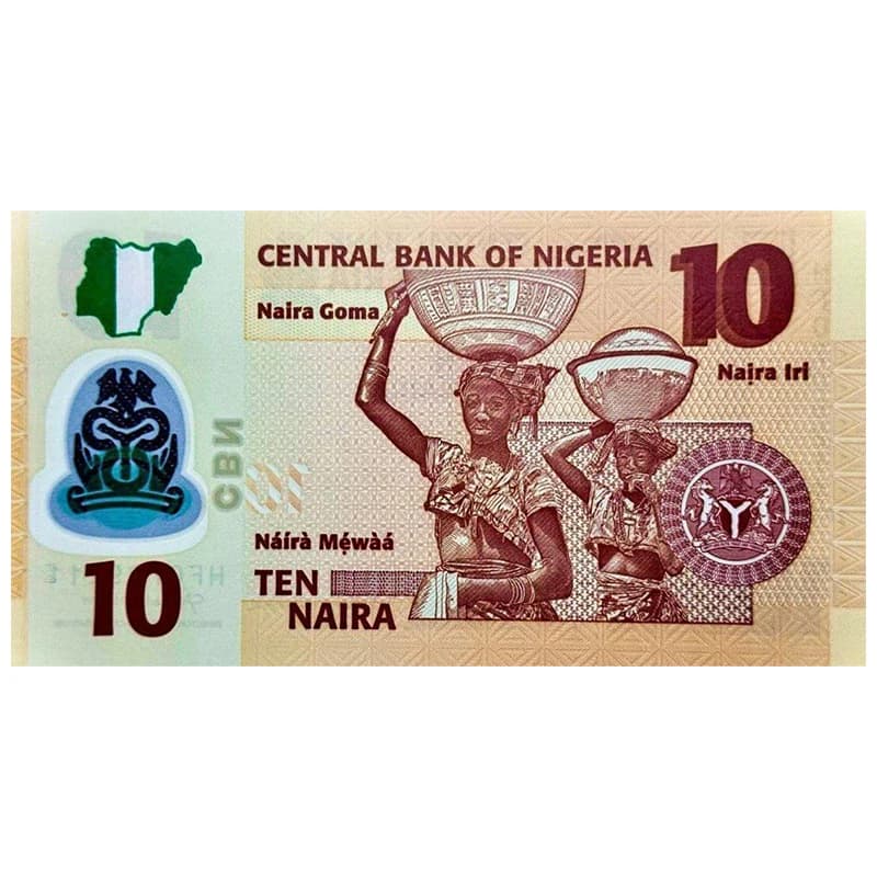 اسکناس 10 نایرا نیجریه 2022 — تصویر ۲