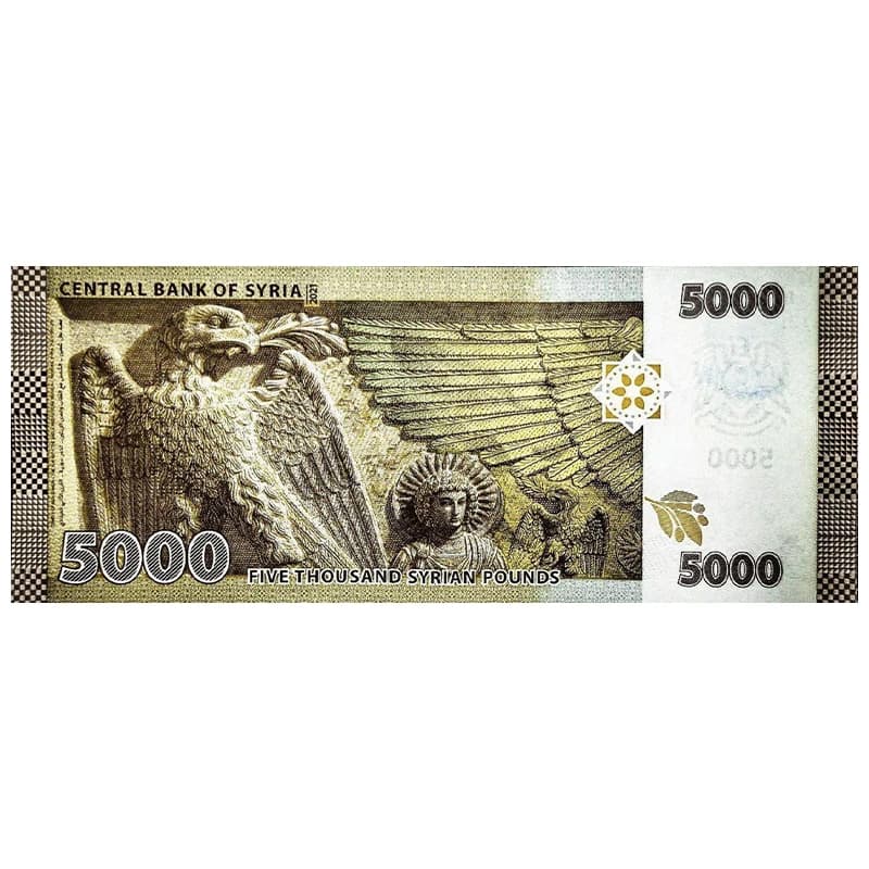 اسکناس 5000 لیره سوریه 2021 — تصویر ۲