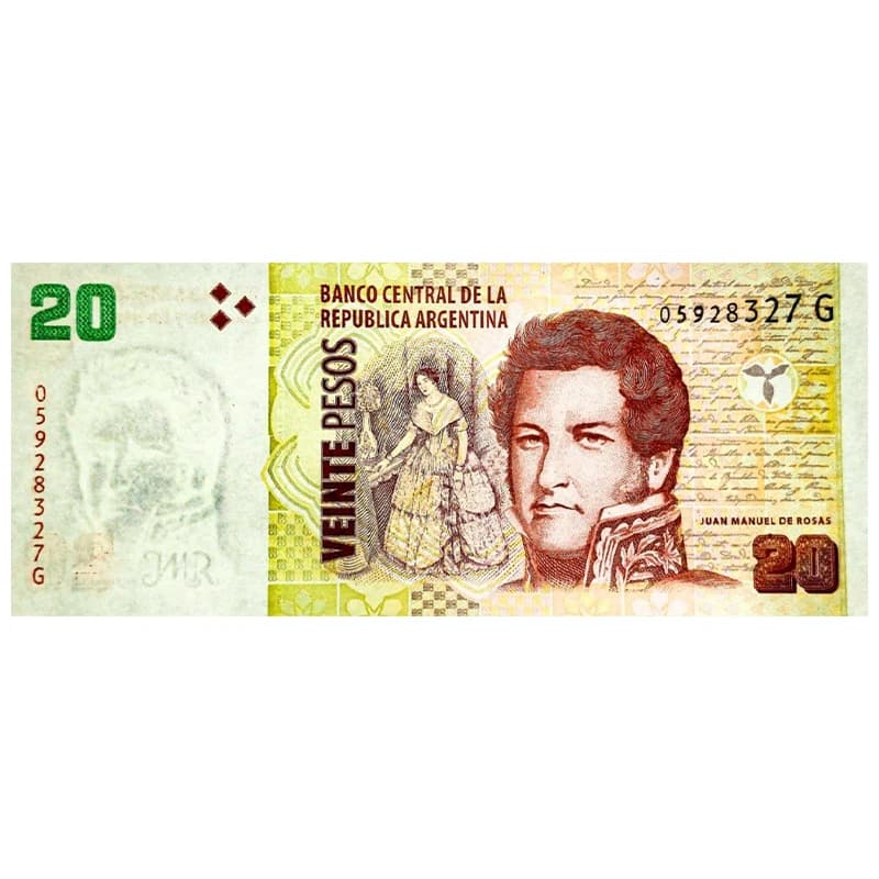 اسکناس 20 پزو آرژانتین 1997
