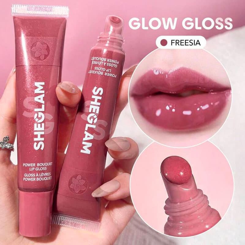 لیپ گلاس شیگلم Sheglam مدل Power Bouquet رنگ Freesia — تصویر ۲
