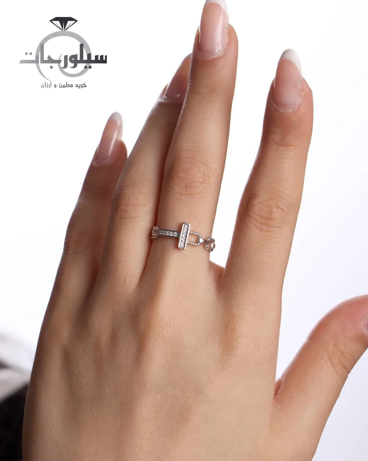 انگشتر نقره زنانه کد RG01104