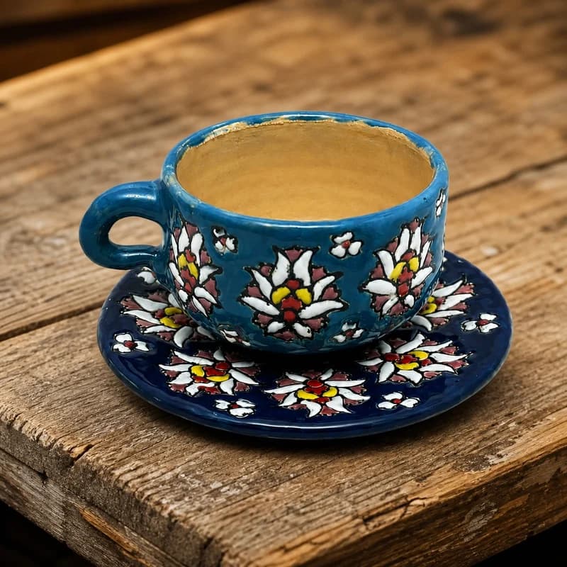 فنجان و نعلبکی سرامیکی مدل هرمز — تصویر ۵