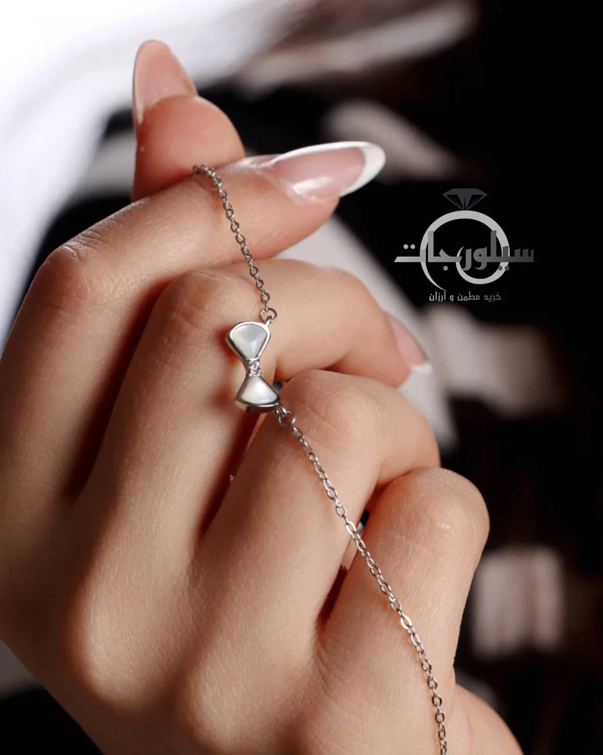 گردنبند نقره زنانه کد NK01055