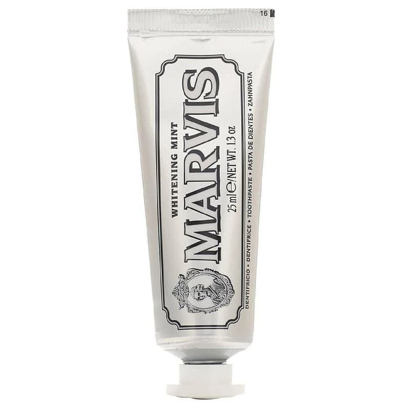 خمیر دندان مارویس مدل Smokers Whitening Mint حجم 25 میلی لیتر