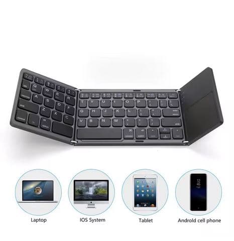 کیبورد تاشو بلوتوثی برای تبلت و گوشی همراه مدل B033 – کد 420042