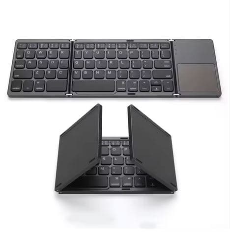 کیبورد تاشو بلوتوثی برای تبلت و گوشی همراه مدل B033 – کد 420042 — تصویر ۳