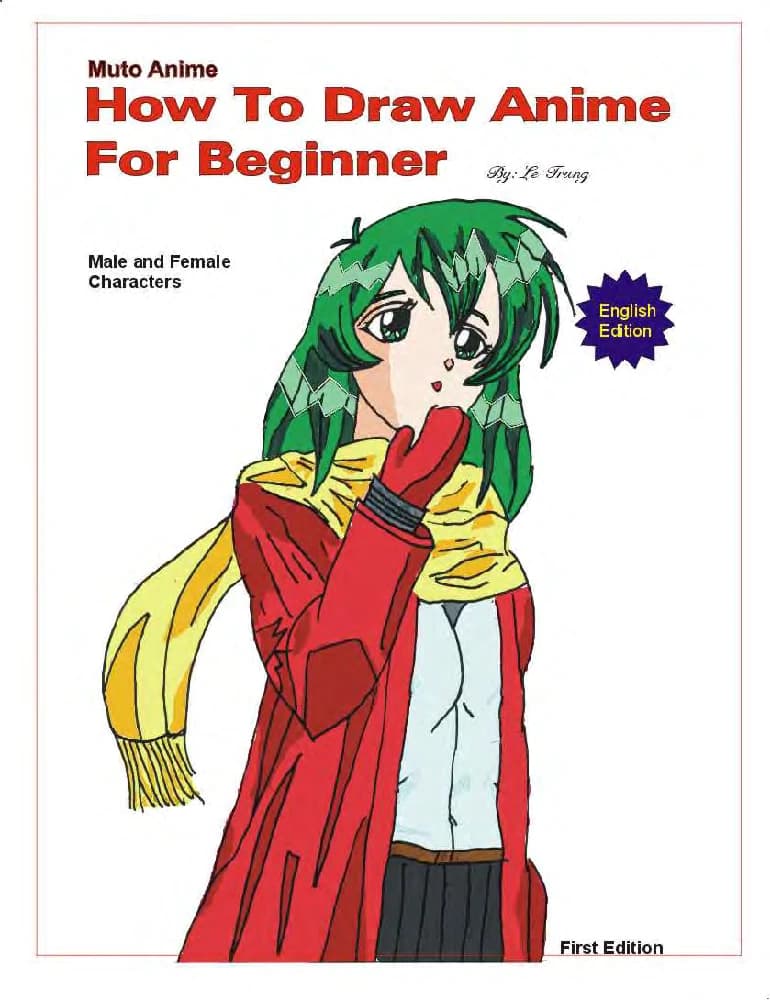 کتاب How to Draw Anime for Beginners (چگونه انیمه طراحی کنیم-مبتدیان ) نسخه انگلیسی PDF | Christopher Hart (کریستوفر هارت)