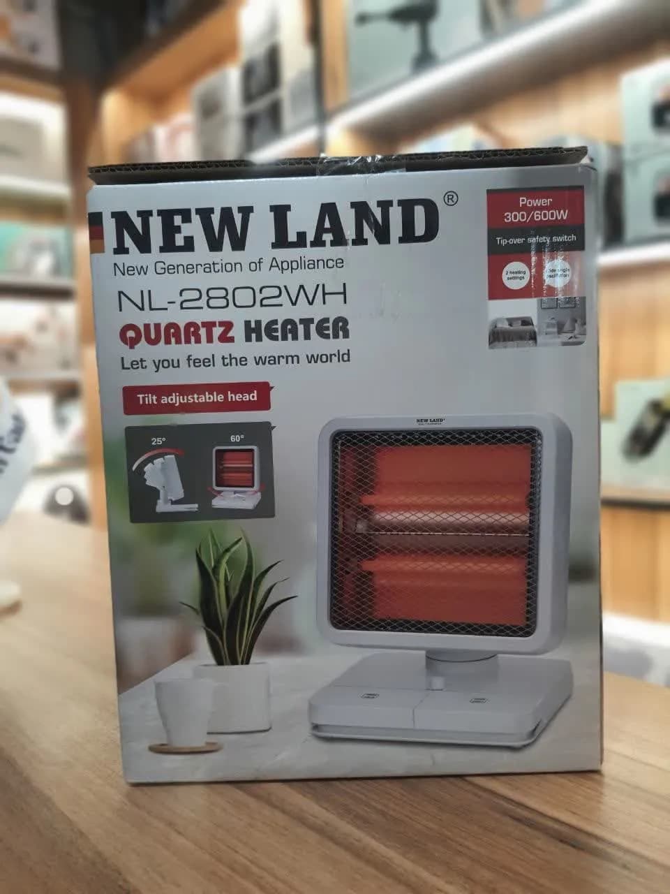 بخاری برقی نیولند New Land مدل Nl-2802Wh -کد7000020008 — تصویر ۳