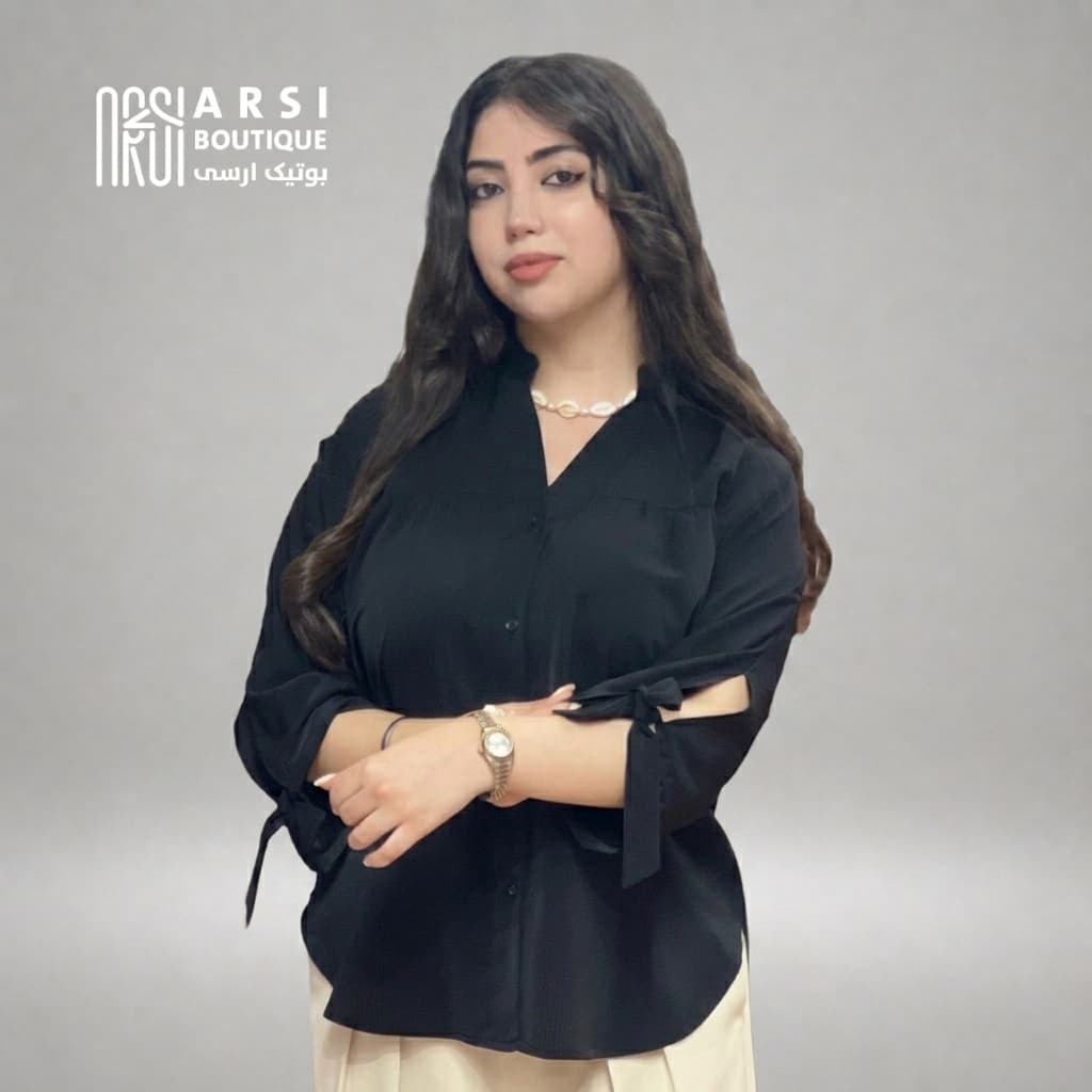شومیز چین دار عروسکی(3503)