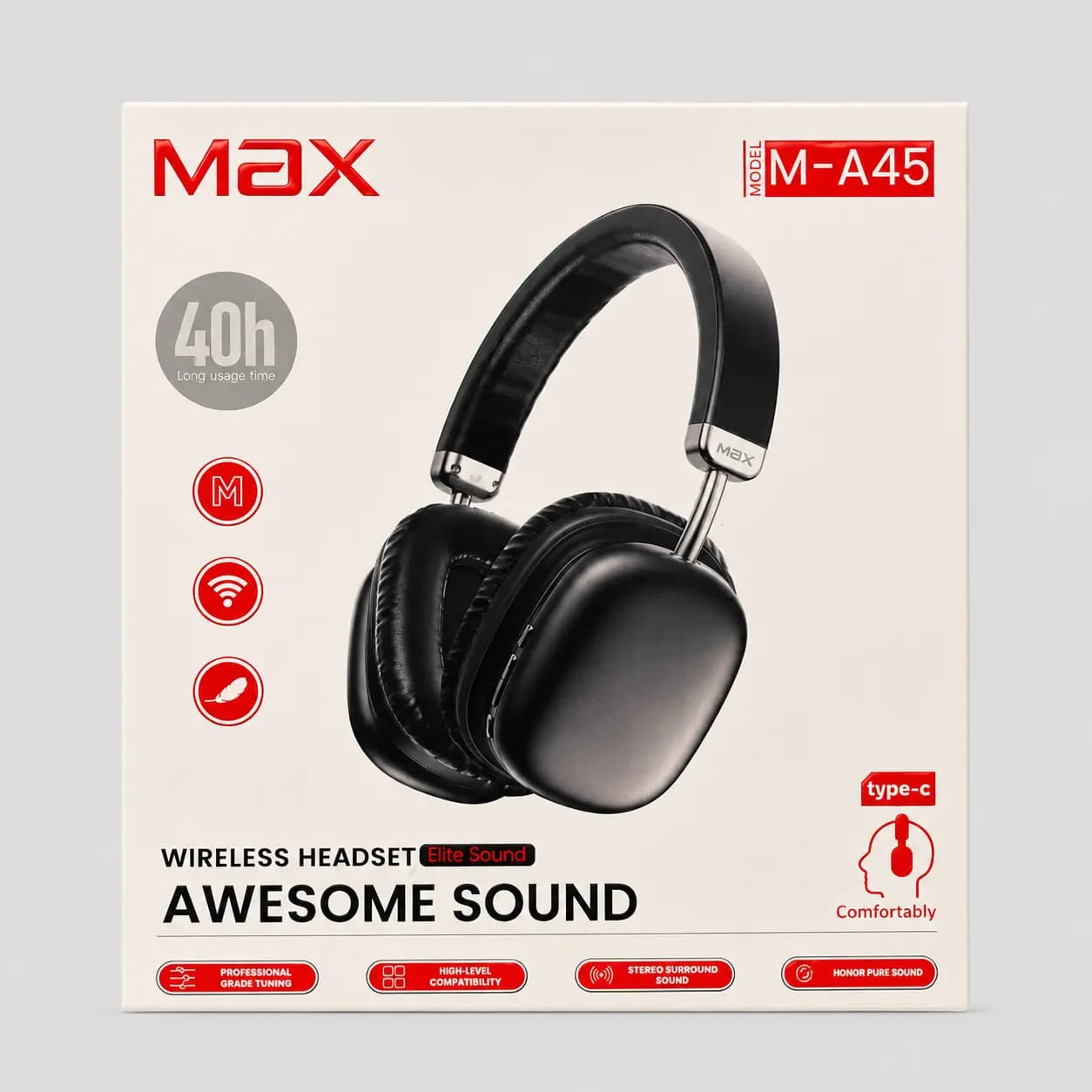 هدفون بی‌سیم MAX مدل M-A45