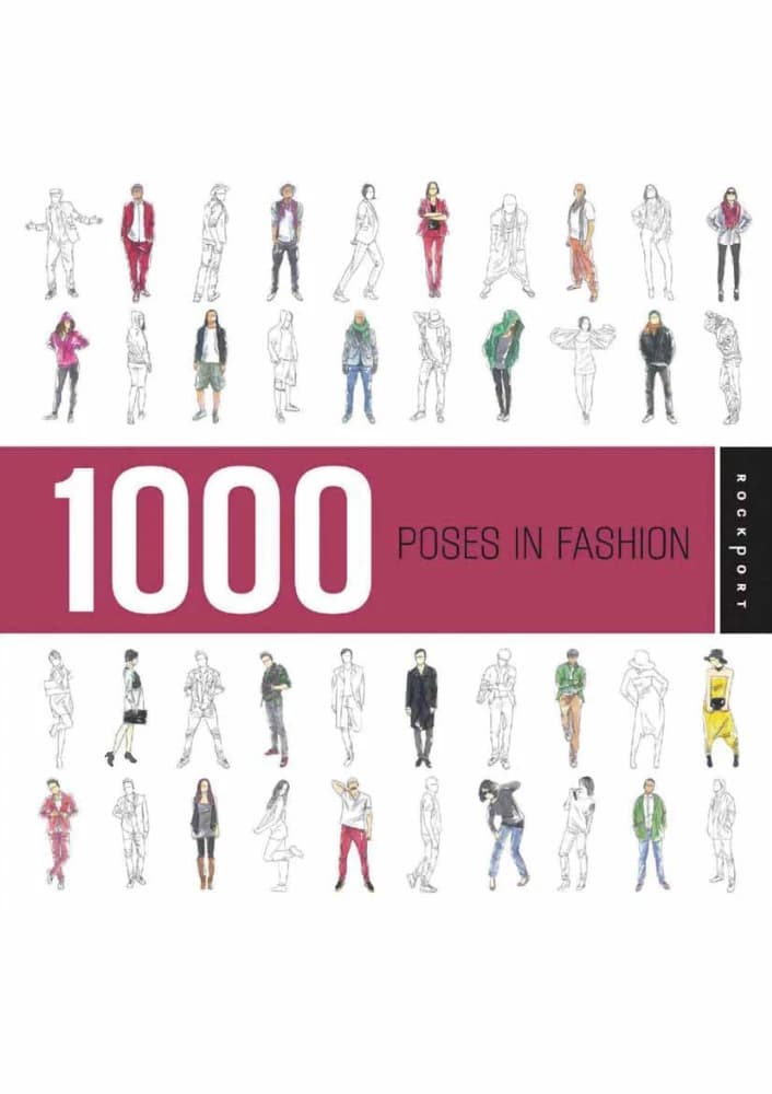 کتاب 1000 Poses in Fashion ( 1000 ژست در طراحی مد ) | Chidy Wayne | PDF | انگلیسی