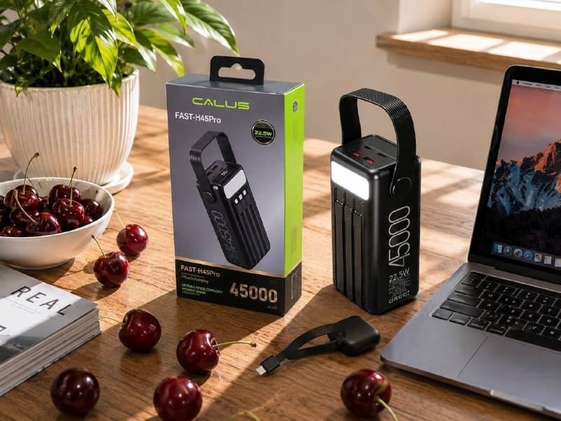 پاوربانک 22.5 وات کالوس مدل Fast H45 Pro ظرفیت 45000 میلی آمپر ساعت