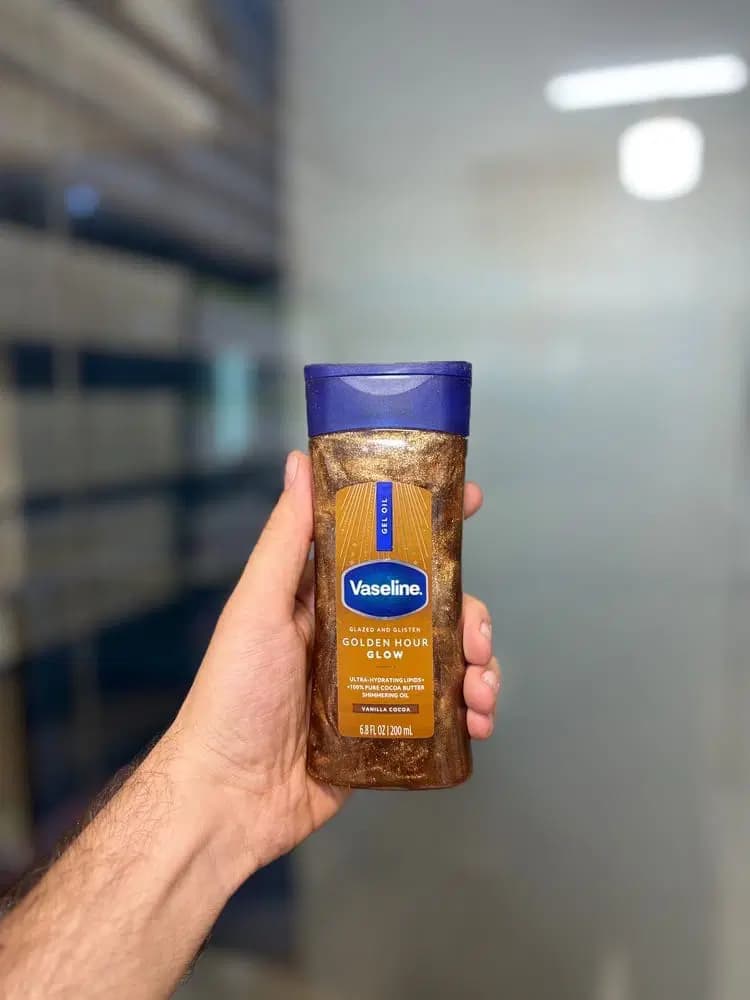 روغن بدن شاین دار (اکلیل دار) وازلین اصلی — تصویر ۲
