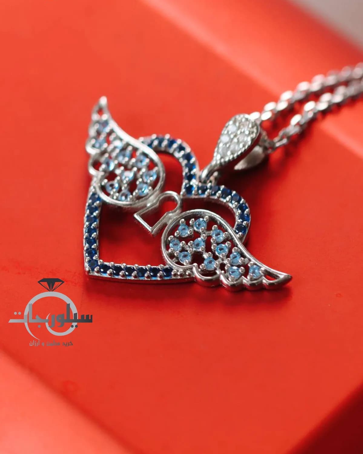 گردن آویز نقره زنانه کد NK01040 — تصویر ۲