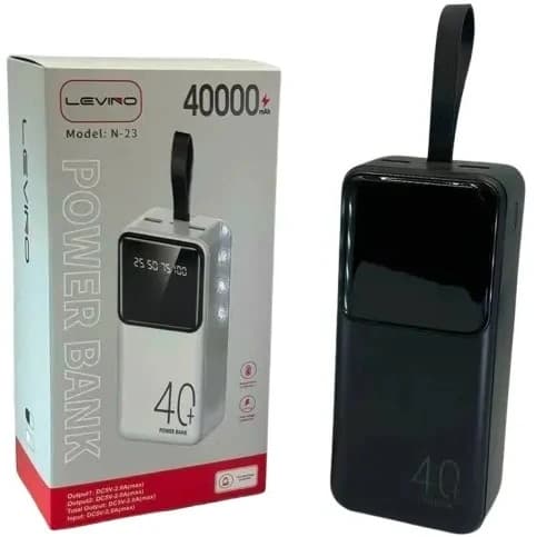پاوربانک لوینو مدل N-23 ظرفیت 40000 میلی آمپر ساعت — تصویر ۲
