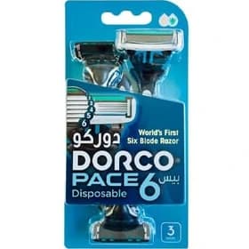 خود تراش ۶ لبه دورکو Dorco بسته ۳ عددی