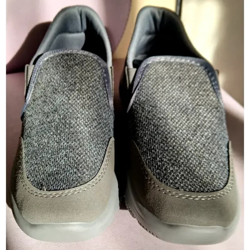 کفش راحتی مردانه اسکیچرز رنگ طوسی زیره pu — تصویر ۵