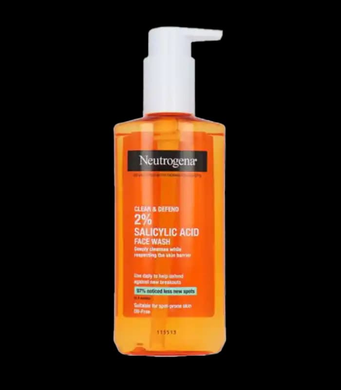 ژل شستشوی سالیسیلیک اسید (Salicylic Acid 2%) نوتروژینا، لایه‌برداری ملایم، مناسب جوش سرسیاه – 200 میل