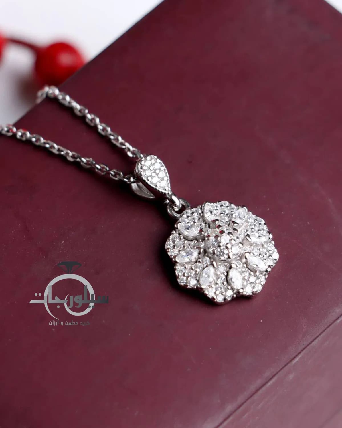گردن آویز نقره زنانه کد NK01039