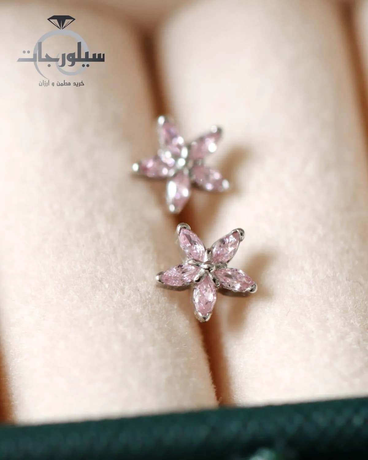 گوشواره نقره میخی کد ER01010 — تصویر ۸