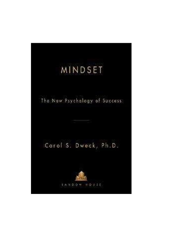 کتاب Mindset: The New Psychology of Success (طرز فکر: روان‌شناسی جدید موفقیت) نسخه انگلیسی PDF | نویسنده Carol S. Dweck